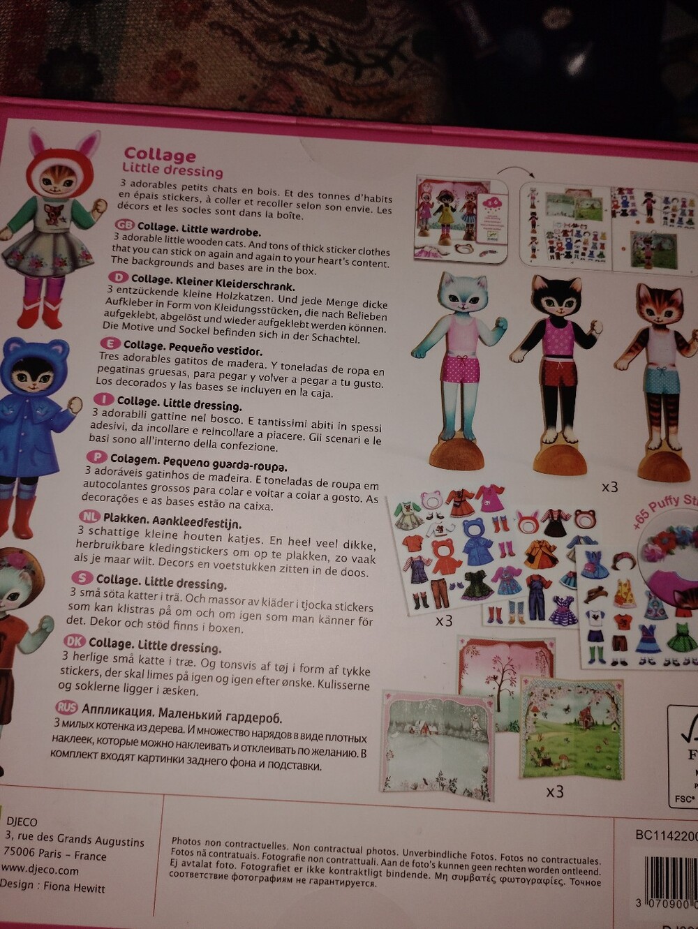 Dressing Paper Dolls Esque Activity Collage Little Dressing Wardrobe Cats ๐ - Picture 2 of 3